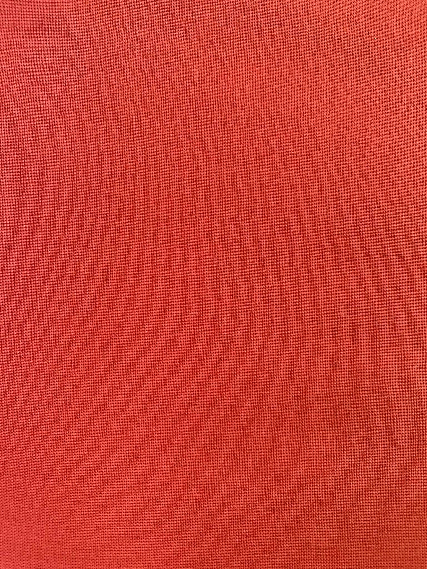 100% Cotton Plain Crafting & Quilting Fabric - 58" Wide - Rust - £4.99/m