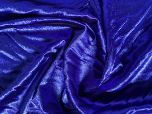 Spandex Velvet - Royal Blue - 59"Wide - Sold By The Metre