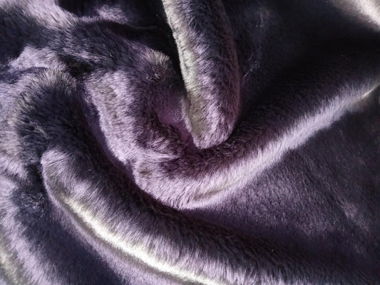 River Island - Fur - Black - 66" Wide - Sold By The Metre