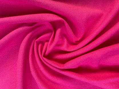 Premium Linen & Cotton Blend Fabric - Hot Pink - 57" Wide - Breathable Dressmaking Fabric