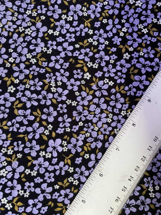 Viscose Lycra - Black/Lilac/Mustard/White - 62"Wide - Sold By The Metre