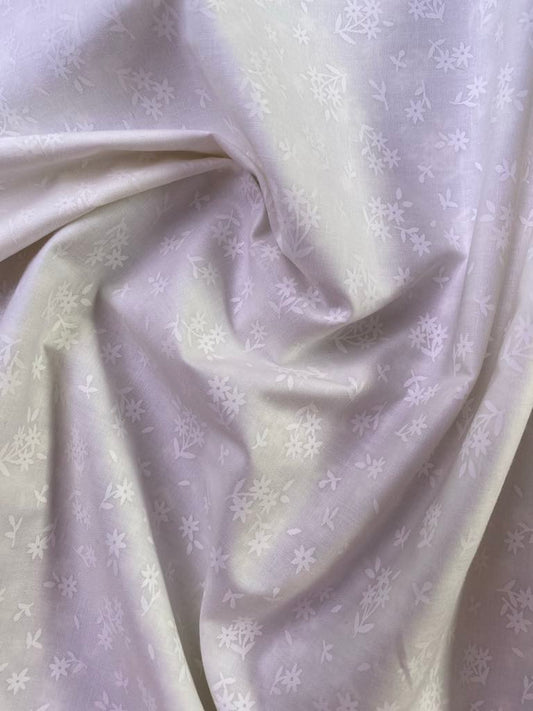 100% Cotton - Blenders 07 - White on Cream - 44" Wide - Sold By The Metre