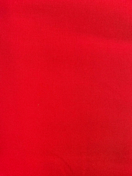 100% Cotton Plain Crafting & Quilting Fabric - 58" Wide - Red - £4.99/m