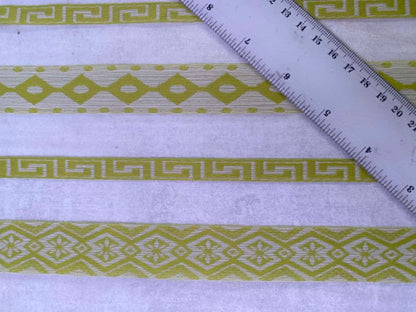 Cotton Organza - Lime/White - 63" Wide - Sold by the Metre