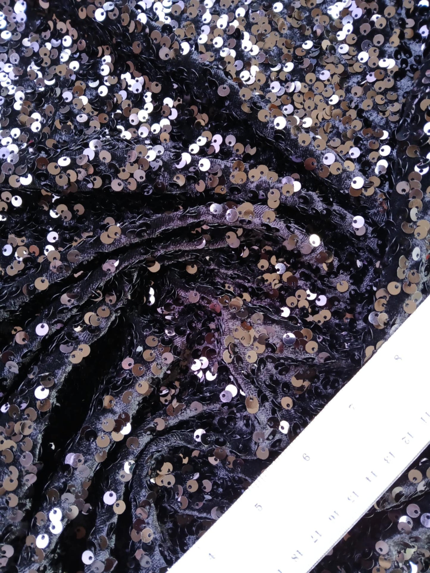 River Island - Sequins (Sewn on) - Black - 52" Wide - Sold By The Metre