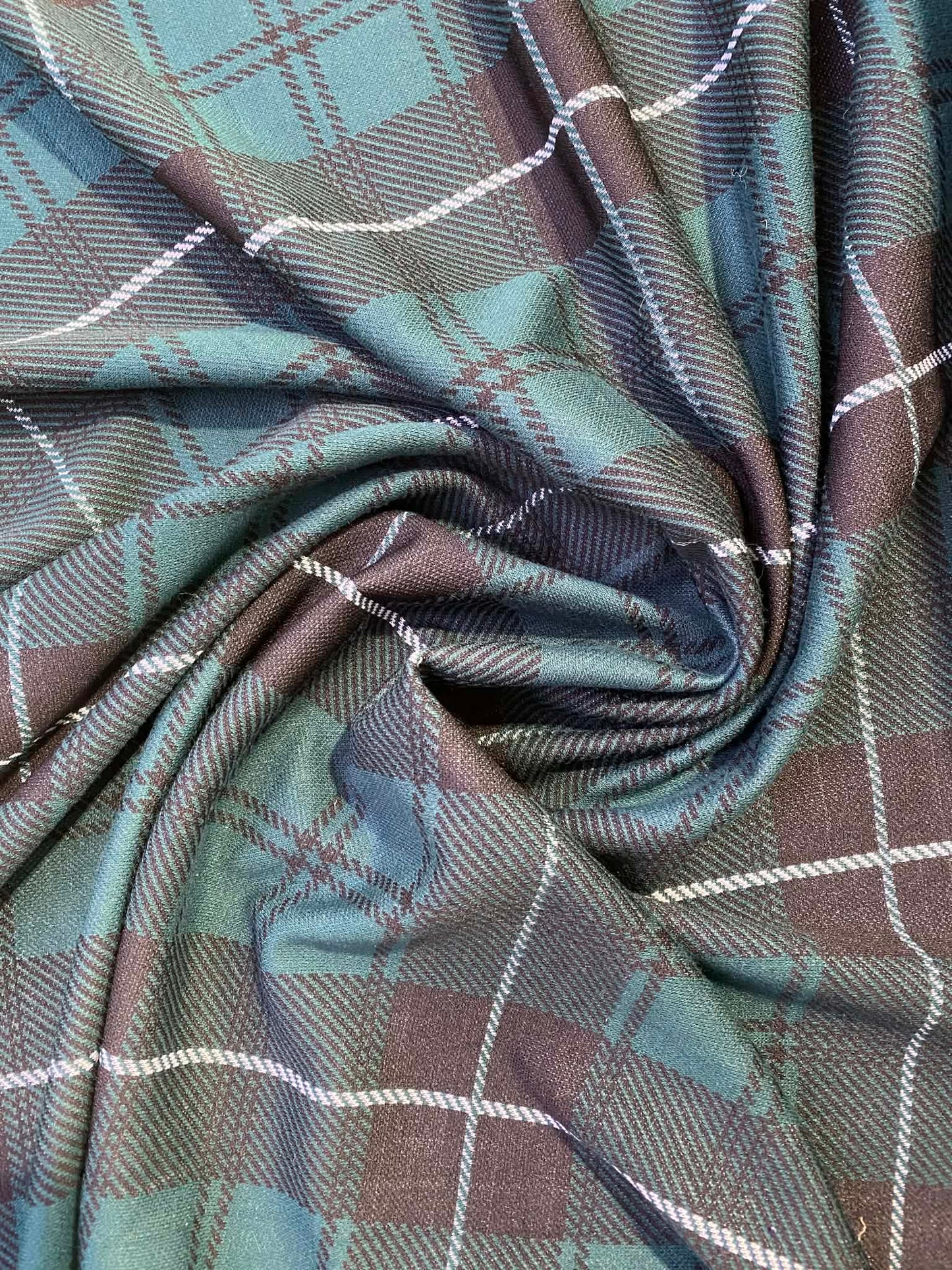 Ponte Roma - Black/Green/White - 58"Wide - Sold By The Metre