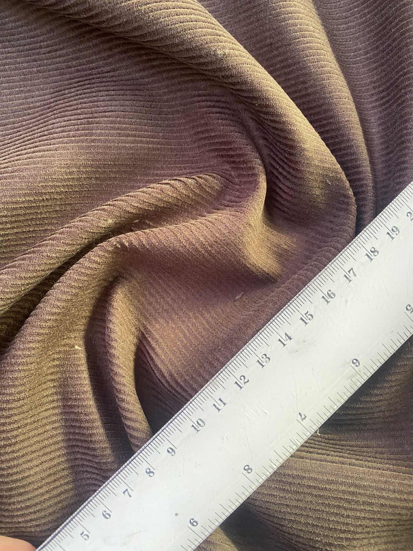 100% Cotton Corduroy - Brown - 57"Wide - Sold By The Metre