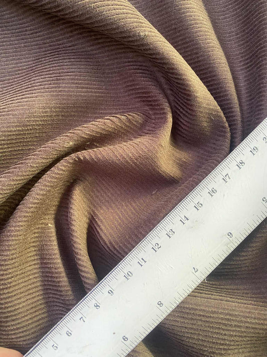 100% Cotton Corduroy - Brown - 57"Wide - Sold By The Metre
