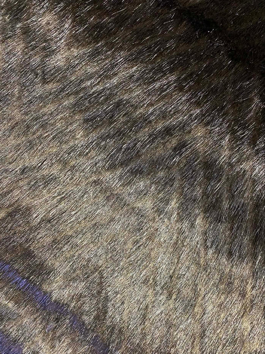 Fur - Dark Brown - 63"Wide - Sold By The Metre