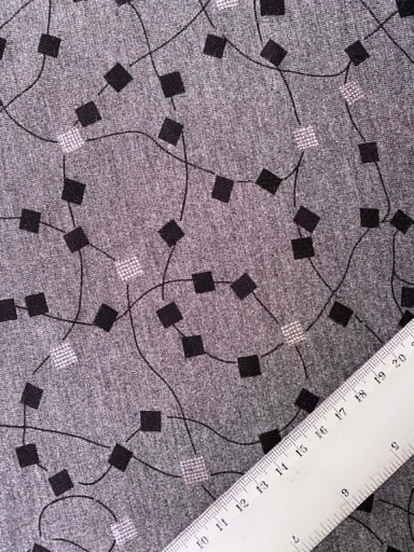 Grey & Silver Ponte Roma Double Knit Jersey Fabric - 60" Wide - Stretch - Mid-Weight - £2.99/m