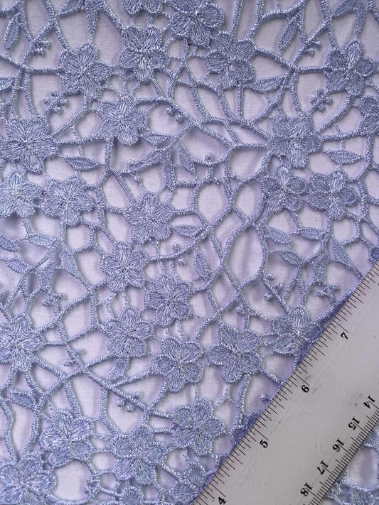 Guipure Lace - Cornflower Blue - 46"Wide - Sold By The Metre