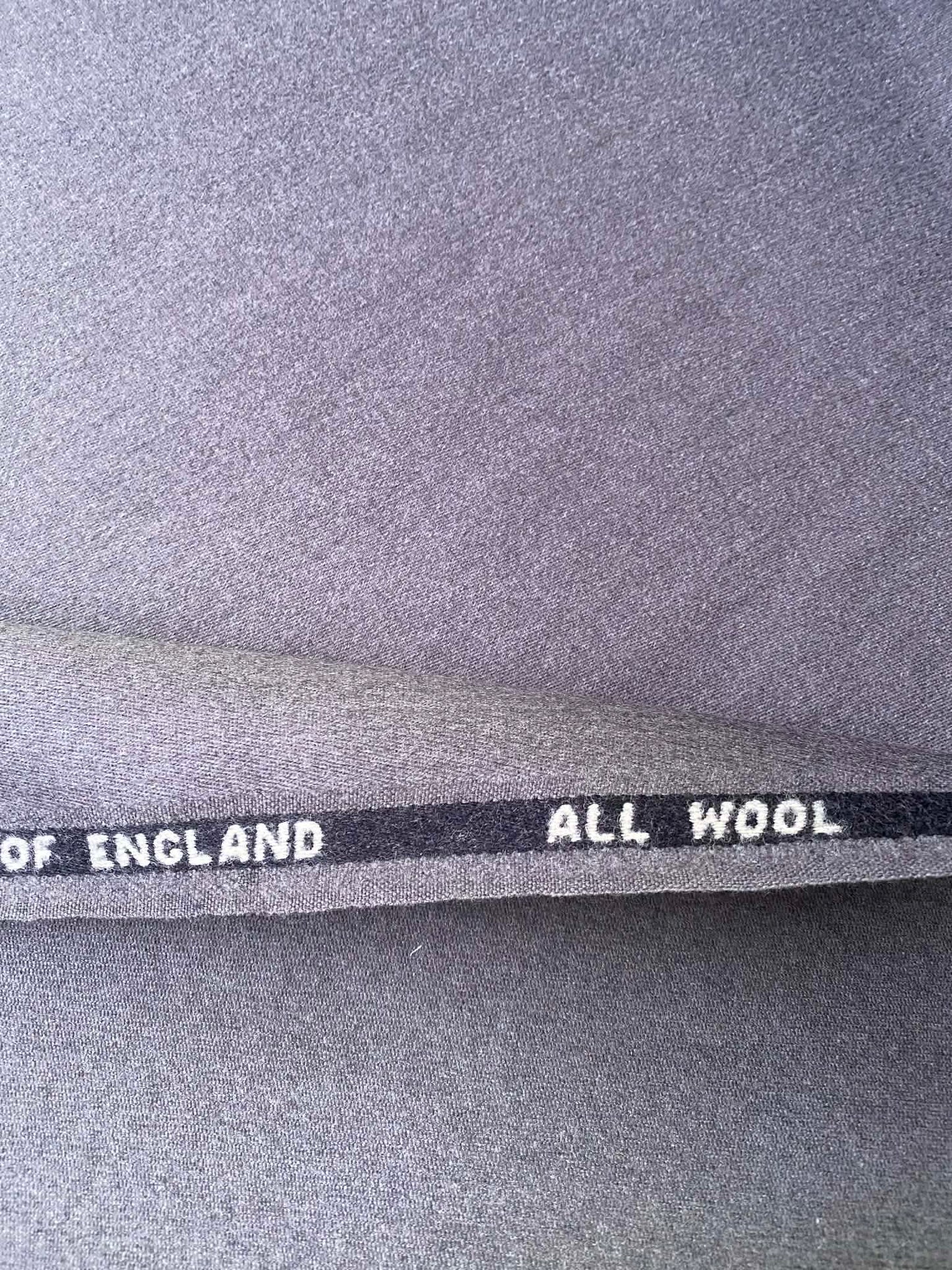 100% Wool Fabric - Grey - 30" Wide - Traditional Tailoring & Heritage Quality - £5.99/m