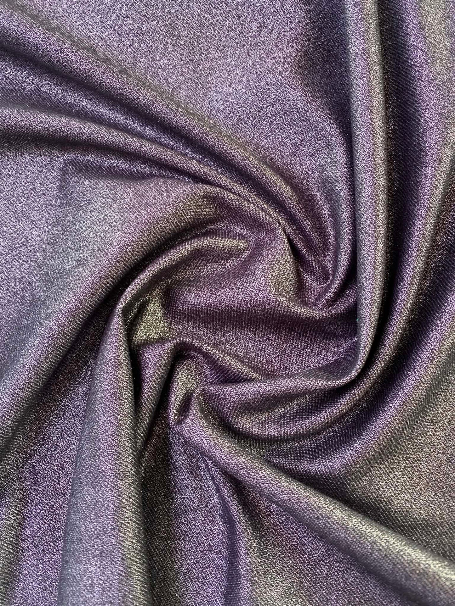 Metallic Silver Grey Poly Lycra Jegging Fabric – 57" Wide (£2.99/m)