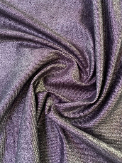 Metallic Silver Grey Poly Lycra Jegging Fabric – 57" Wide (£2.99/m)