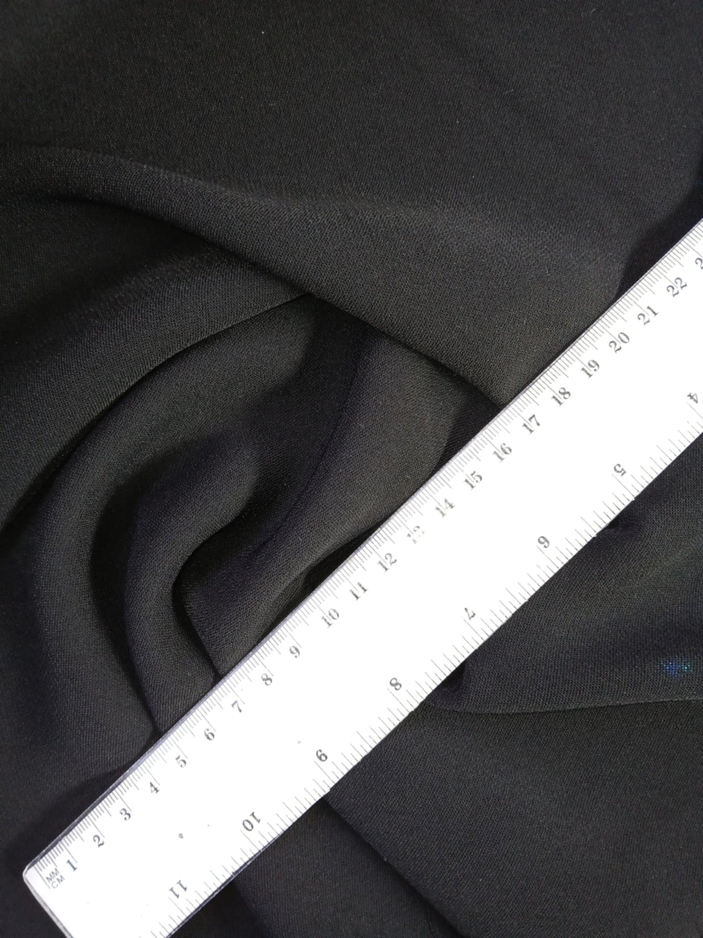 River Island - Crepe - Black - 60" Wide - Sold By The Metre