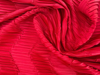 Chevron Pleated Stretch Polyester Fabric - 68" Wide, £3.99 per Metre