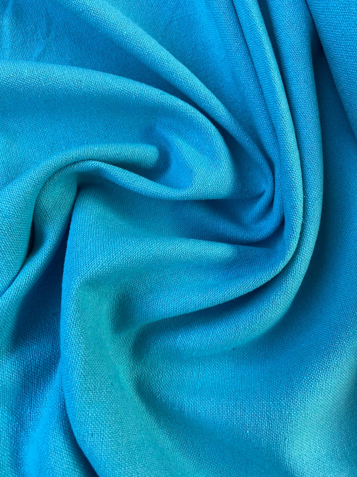 Premium Linen & Cotton Blend Fabric - Light Blue - 57" Wide - 2.90 Metres - £9!!!