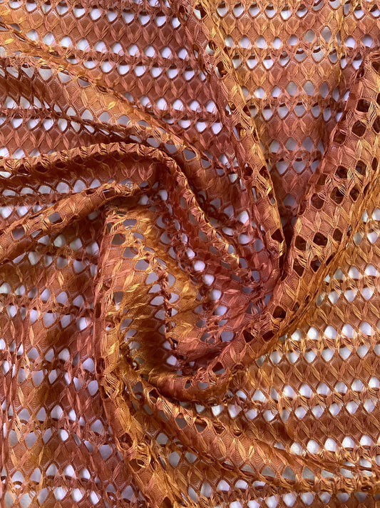 Lattice Stretch Fabric - 100% Polyester - 59" Wide