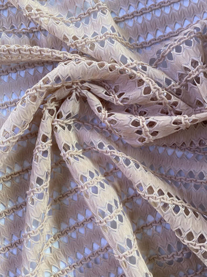 Lattice Stretch Fabric - 100% Polyester - 59" Wide