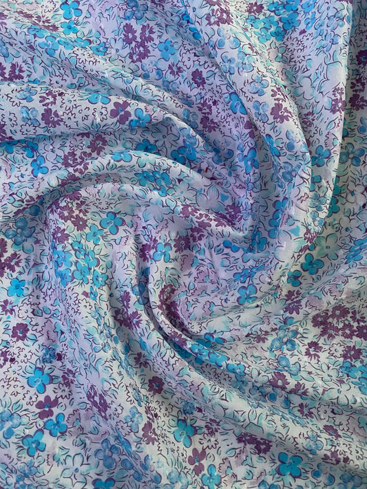Cotton Dobby - Purple/Pink/Blue/White - 60"Wide - Sold By The Metre