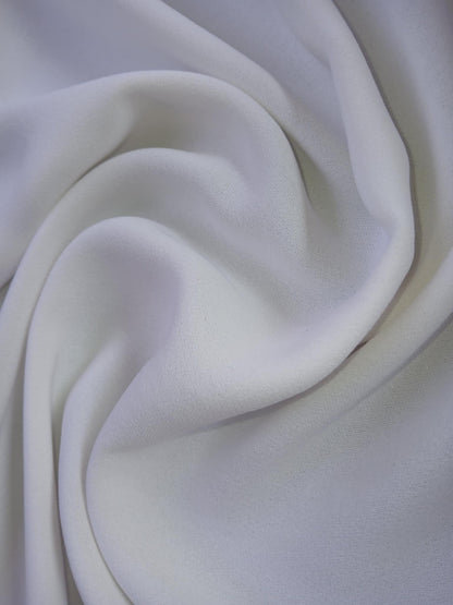 River Island - Crepe - Off White - 60" Wide - Sold By The Metre