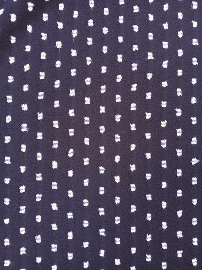 River Island - Polyester - Black/White - 59" Wide - Sold By The Metre