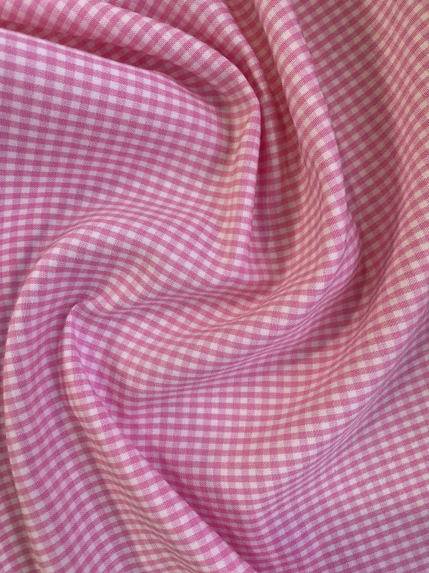 Colour Woven Bi Stretch - Pink/White - 58"Wide - Sold By The Metre