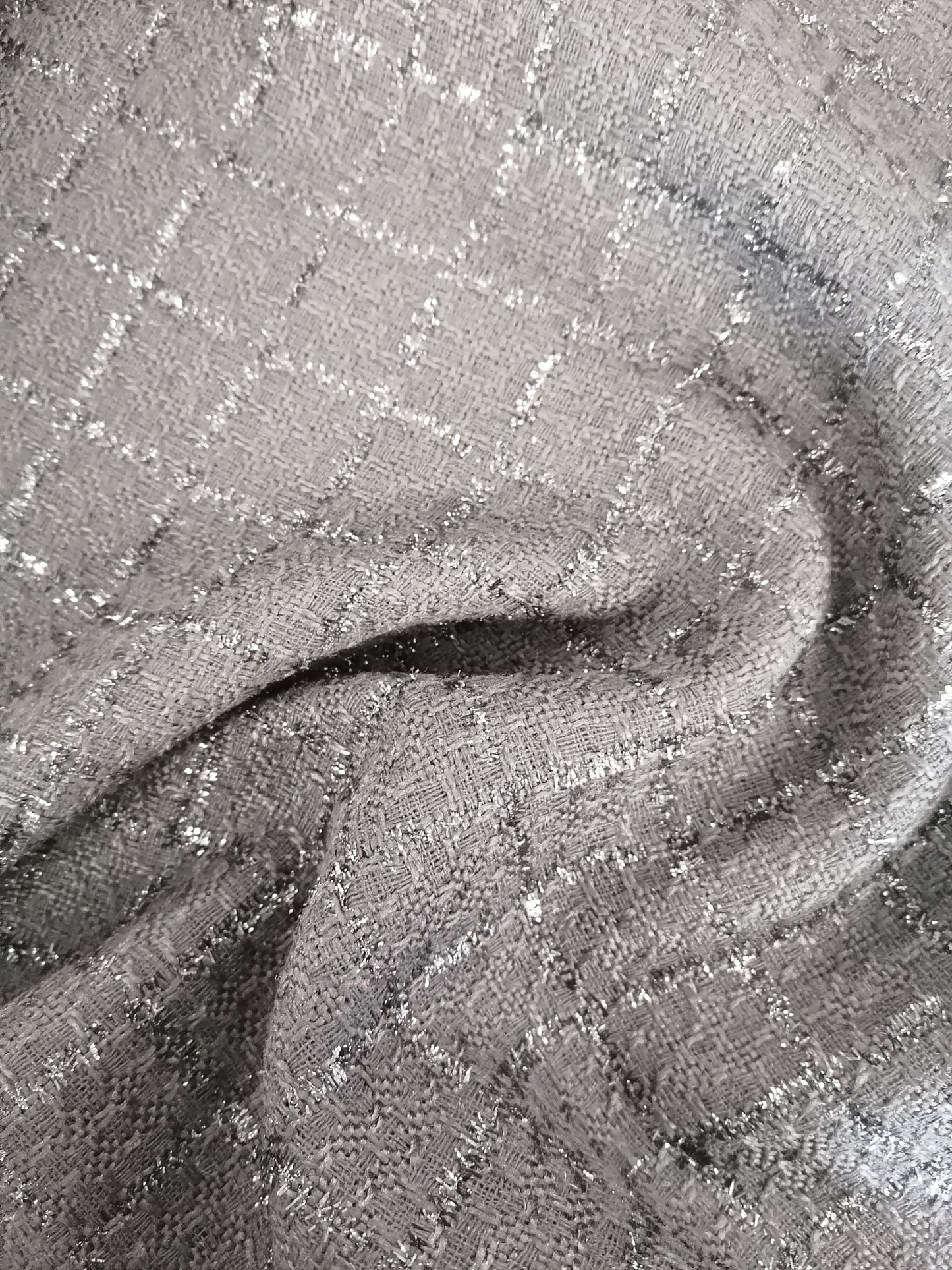 Chenille - Black - 56" Wide - Sold By the Metre