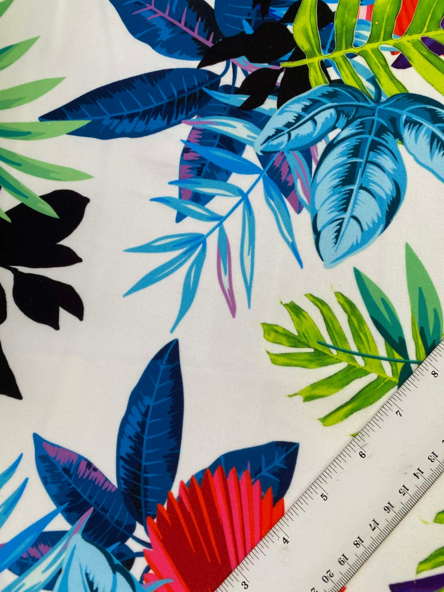 Scuba - White/Green/Red/Blue - 60"wide - Sold By The Metre