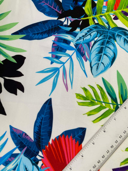 Scuba - White/Green/Red/Blue - 60"wide - Sold By The Metre