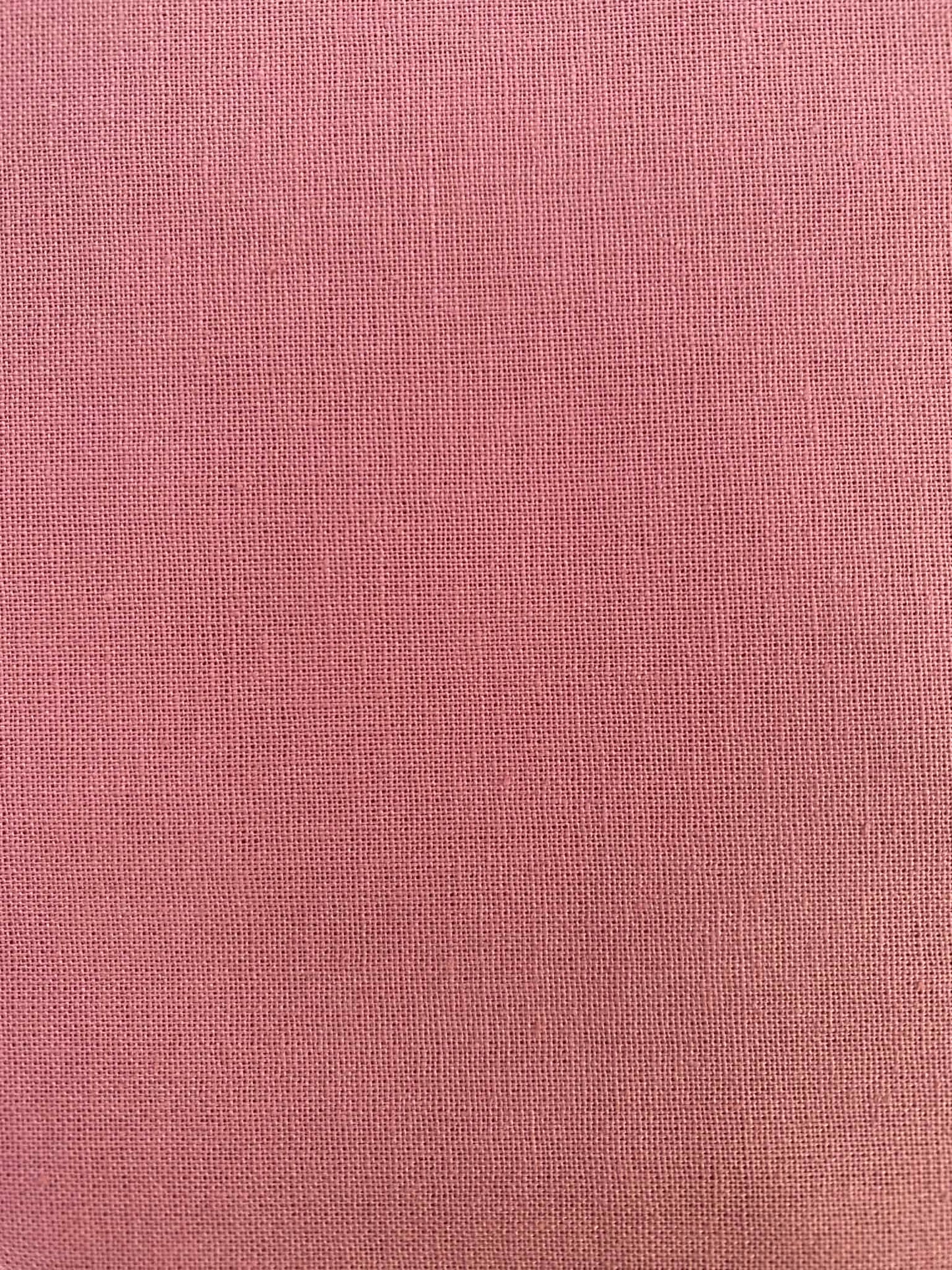 100% Cotton Plain Crafting & Quilting Fabric - 58" Wide - Dusty Pink - £4.99/m