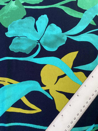 Viscose Lycra - Black/Green/Turquoise/White/Mustard - 60"Wide - Sold By The Metre