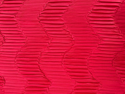 Chevron Pleated Stretch Polyester Fabric - 68" Wide, £3.99 per Metre
