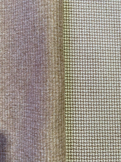 Washable Wool Reversable Dogtooth - Camel - 60"Wide - Sold By The Metre
