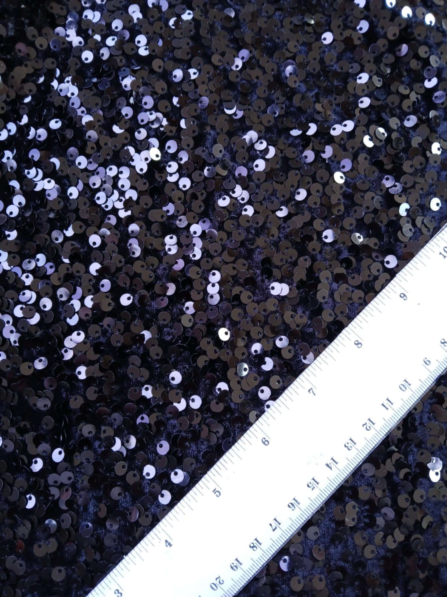 River Island - Sequins (Sewn on) - Black - 52" Wide - Sold By The Metre