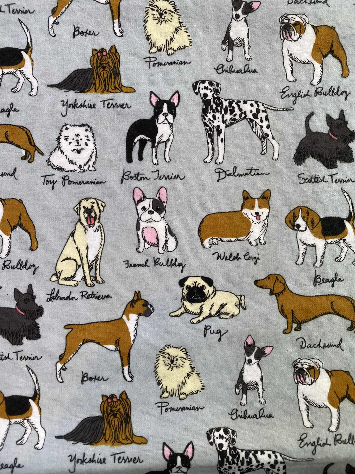 Brushed Cotton - Grey/White/Black/Brown/Cream/Pink - 42"Wide - Sold By The Metre