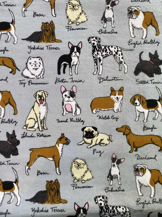 Brushed Cotton - Grey/White/Black/Brown/Cream/Pink - 42"Wide - Sold By The Metre