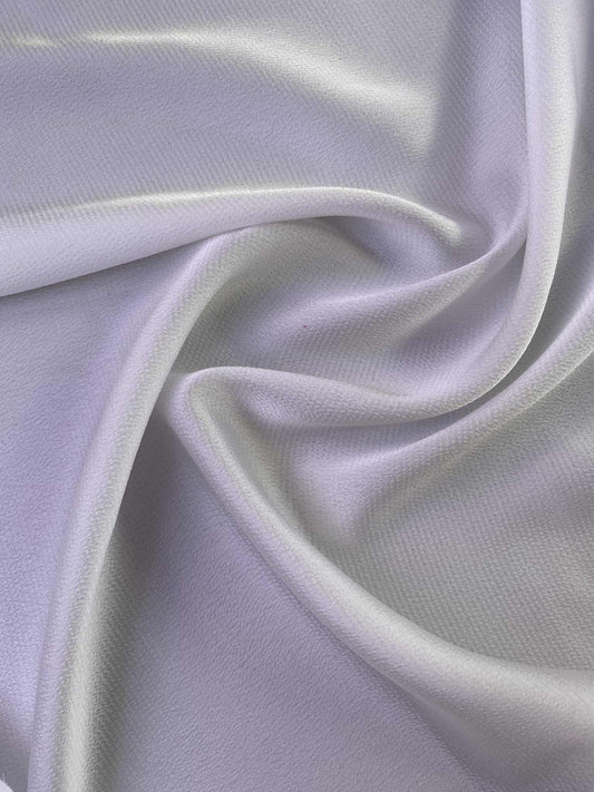Bubble Satin - White - 59"Wide - Sold By The Metre