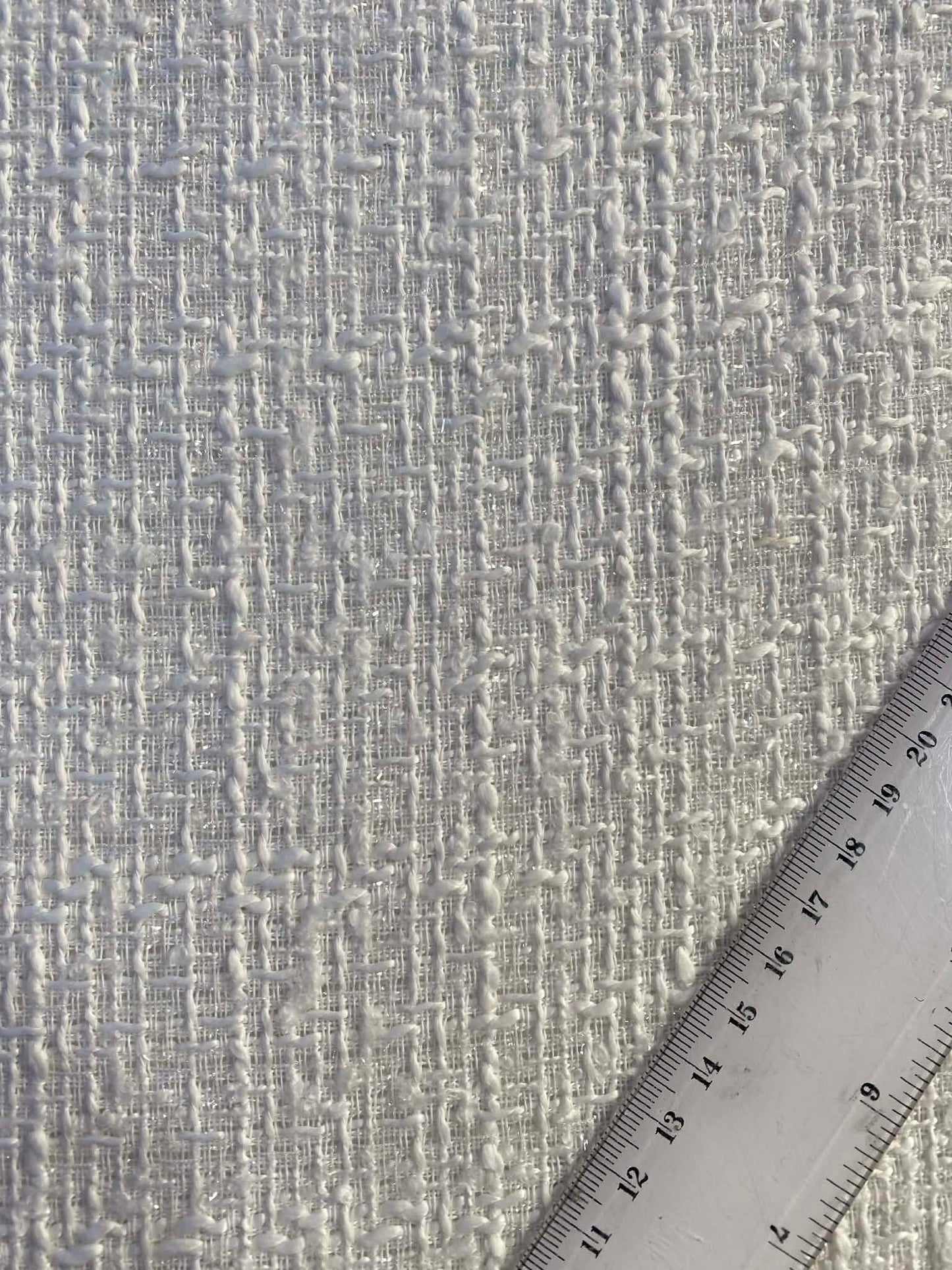 River Island Boucle - Cream Sparkle - 58"Wide - Sold By The Metre