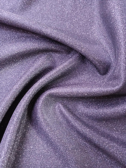 Moonlight Scuba - Black/Silver - 56" Wide - Sold By The Metre