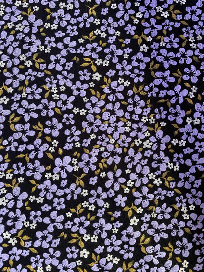 Viscose Lycra - Black/Lilac/Mustard/White - 62"Wide - Sold By The Metre