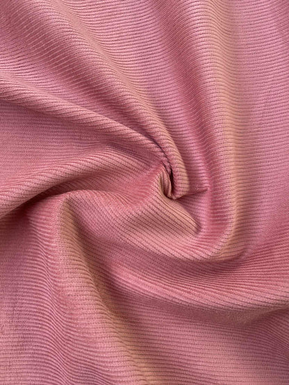 100% Cotton Corduroy - Dusty Pink - 57"Wide - Sold By The Metre