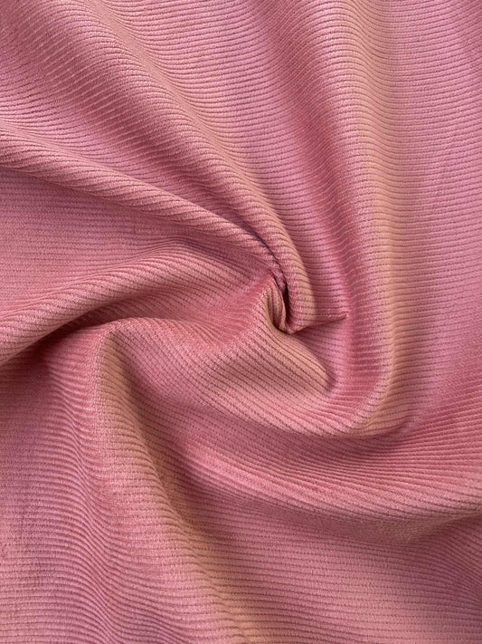 100% Cotton Corduroy - Dusty Pink - 57"Wide - Sold By The Metre