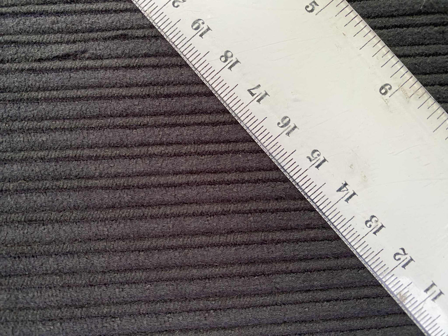Corduroy - Black - 57"Wide - Sold By The Metre