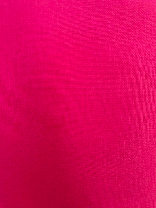 100% Cotton Plain Crafting & Quilting Fabric - 58" Wide - Cerise- £4.99/m