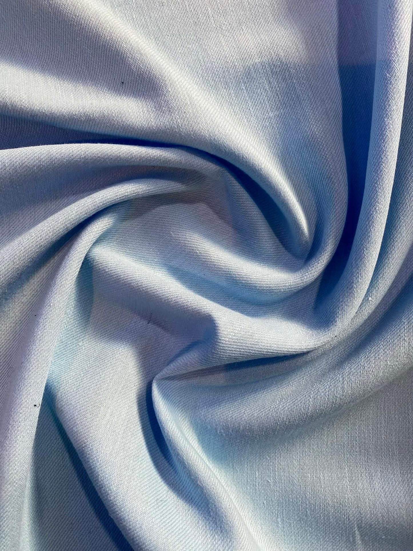 Cotton Linen - Sky Blue - 56"Wide - Sold By The Metre