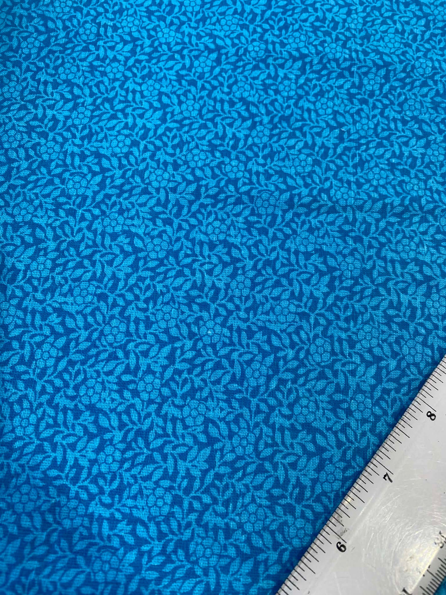 100% Cotton - Blue- 110"Wide - Sold By The Metre