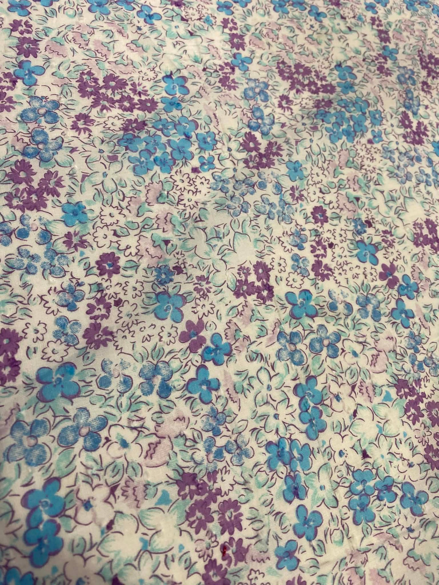 Cotton Dobby - Purple/Pink/Blue/White - 60"Wide - Sold By The Metre