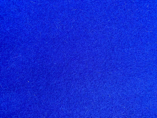 100% Wool - Royal Blue - 62"Wide - Sold By The Metre