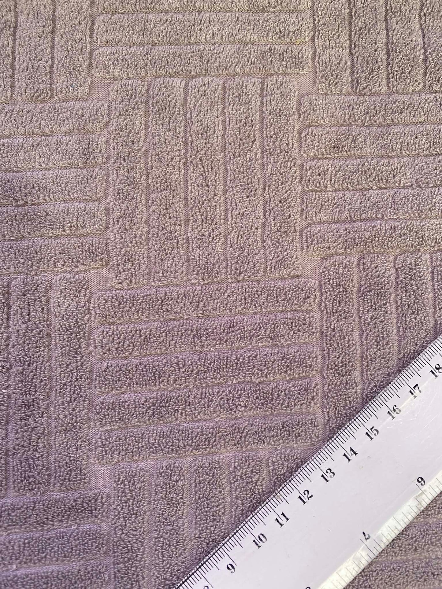 Jaquard Towelling - Grey - 66"wide - Sold By The Metre